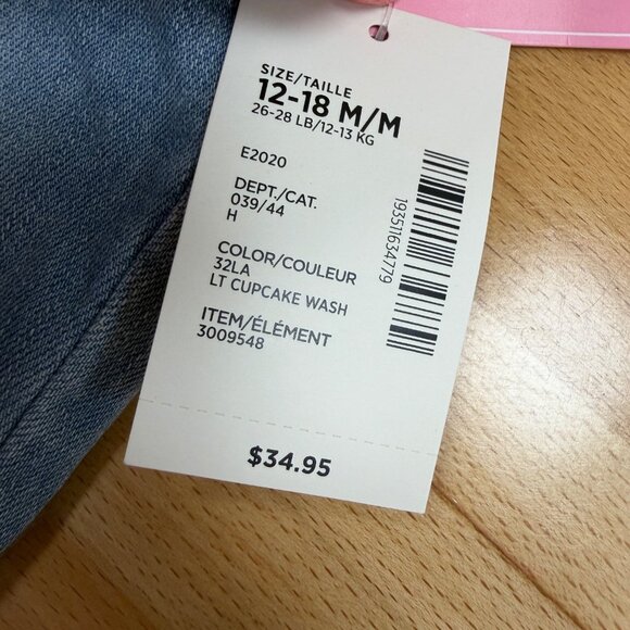 Gymboree Girl's Cupcake Matching Set size 12-18 Months Shirt and Jeans Outfit - Picture 11 of 13